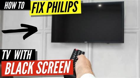 black screen on philips tv